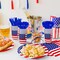 175 PCS USA Flag Party Tableware Set – Plates, Cups, Napkins, Utensils for 25 Guests – 4th of July & Patriotic Events